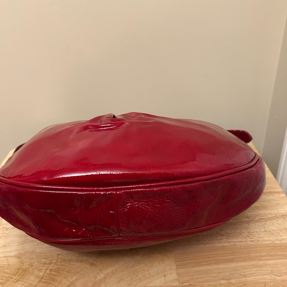 Dooney & Bourke Glossy Red Hobo Bag - Picture 7 of 9